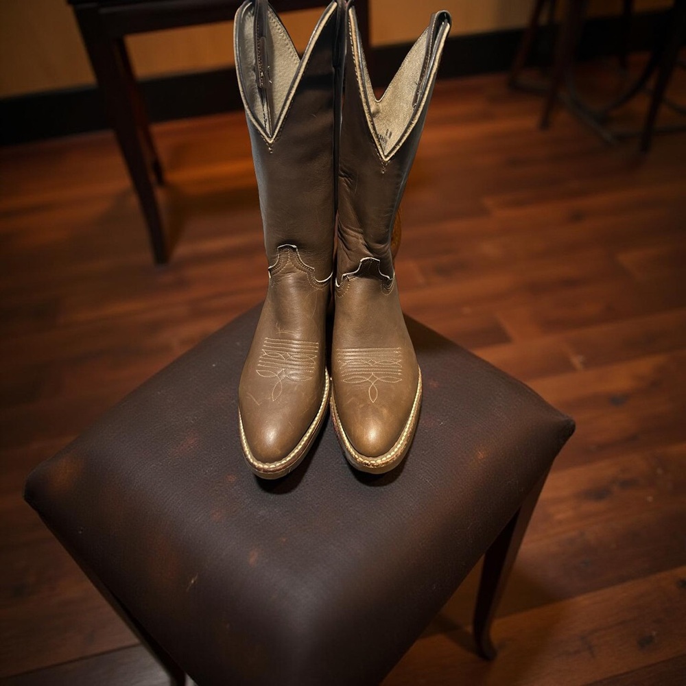 Brown Leather Cowboy Boots